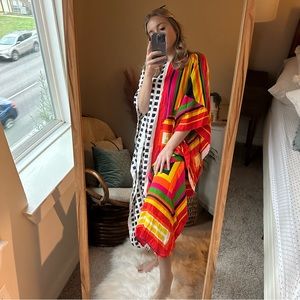 Vintage Handmade Color Block Dress